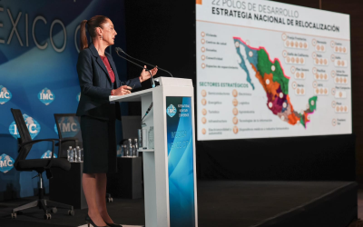 Sheinbaum presenta proyecto de desarrollo a Conferencia Monetaria Internacional