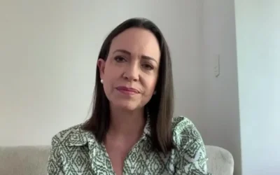 Corina Machado pide a AMLO apoyo para lograr una transición pacífica en Venezuela