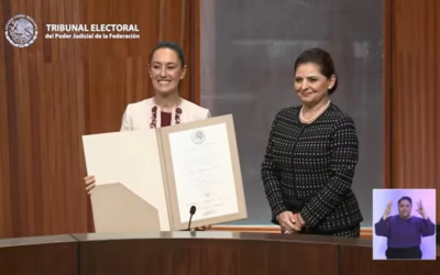 TEPJF entrega constancia de mayoría a Claudia Sheinbaum