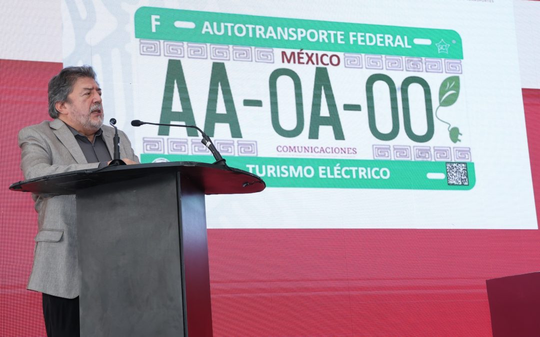 Nuevas placas para vehículos eléctricos, en beneficio del medio ambiente: SICT