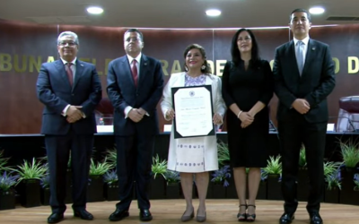 TECDMX entrega constancia como jefa de gobierno de la CDMX a Clara Brugada