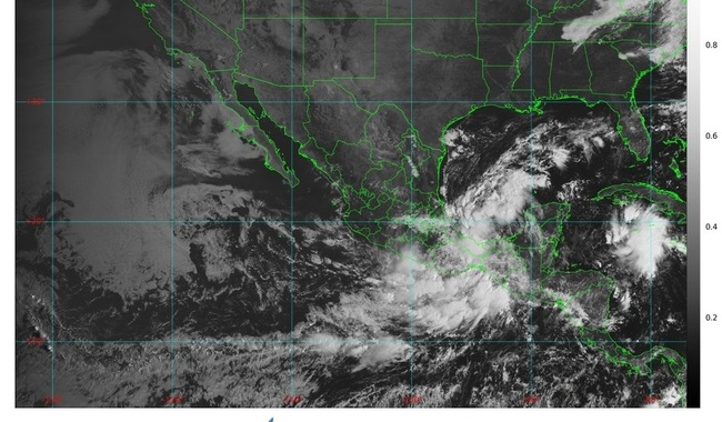Depresión tropical Once-E ocasiona lluvias intensas a torrenciales en Oaxaca