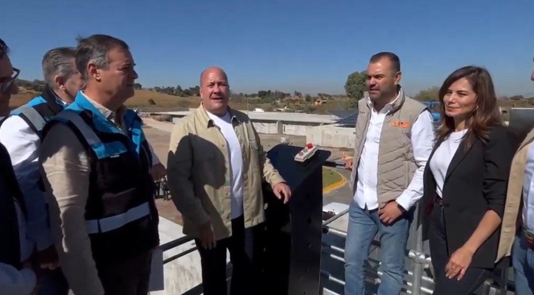 Inaugura gobernador Enrique Alfaro, Planta Potabilizadora No. 5 Los Agaves
