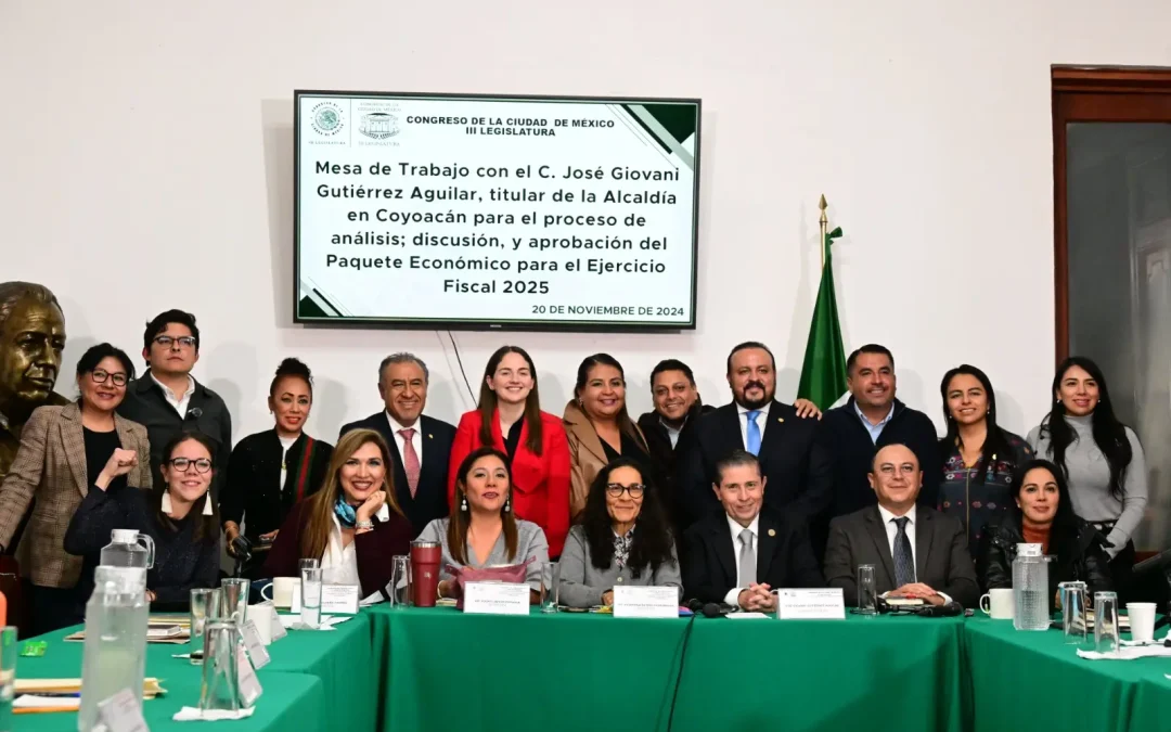 Coyoacán solicita al Congreso de la CDMX un incremento presupuestal del 9 por ciento