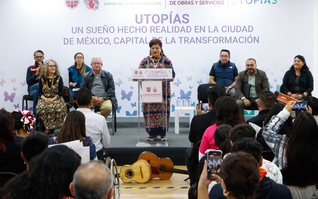 Clara Brugada anuncia las primeras 16 Utopías en la CDMX