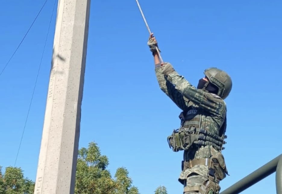Elementos de seguridad retiran 64 cámaras de video en Culiacán