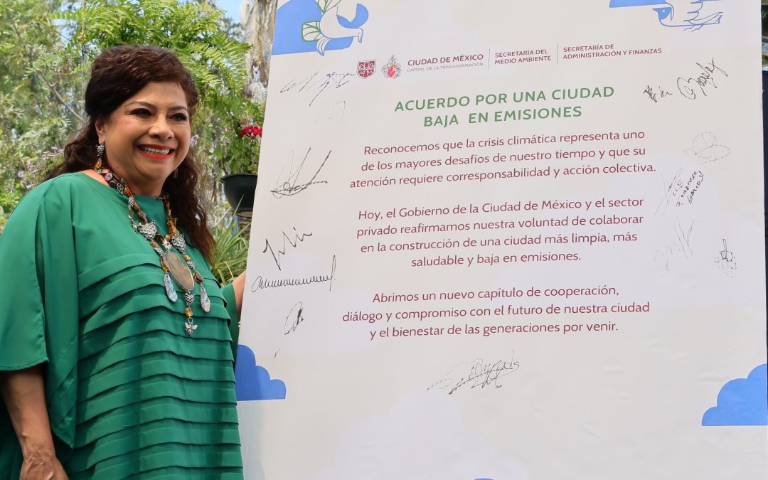 CDMX firma convenio con IP para reducir emisiones contaminantes