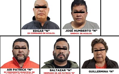 Detienen a ex presidente de Almoloya de Alquisiras y a tres funcionarios por extorsión