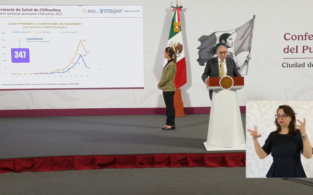 Municipios de Chihuahua concentran el mayor número de casos de sarampión: Ssa