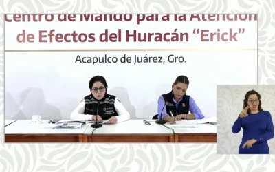 Huracán Erick impacta en 14 municipios de Oaxaca y dos en Guerrero