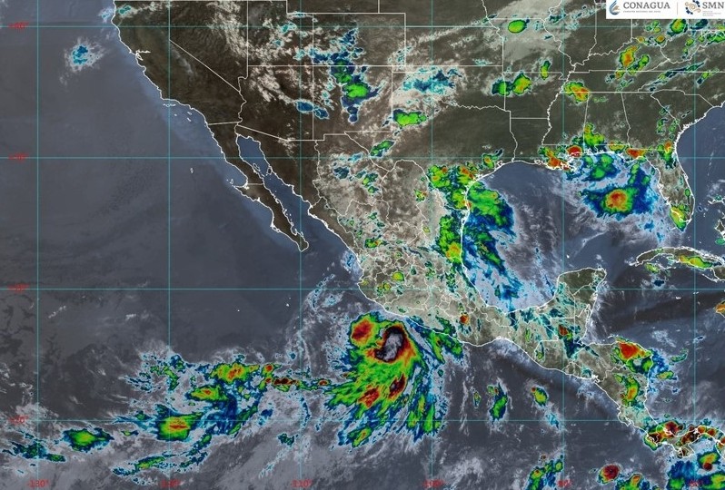 Tormenta tropical Flossie se fortalece en la costa suroeste de México