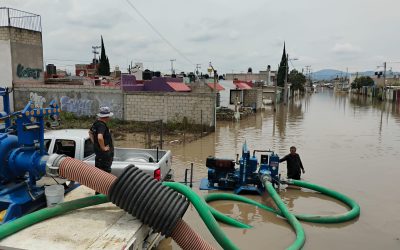 Valle de México registra lluvias de más de 80 mm; Conagua coordina esfuerzos para desalojo de agua