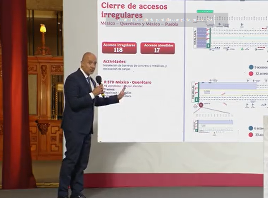 Anuncian cierre de accesos irregulares en autopistas de Puebla y Querétaro