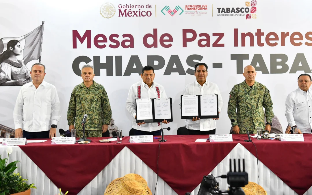 Tabasco y Chiapas acuerdan capacitación de corporaciones de seguridad