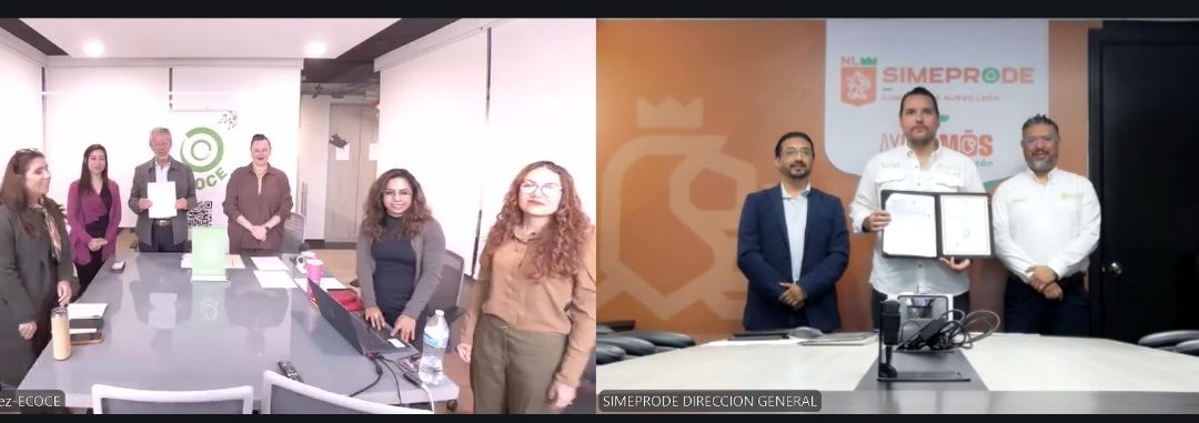 Nuevo León genera alianza con ECOCE y SIMEPRODE para economía circular