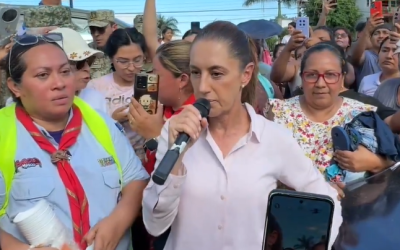 Presidenta Claudia Sheinbaum visita a damnificados por las lluvias en Puebla, Veracruz e Hidalgo
