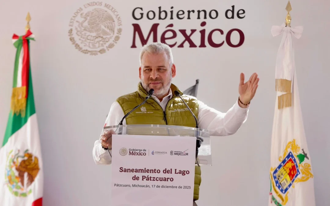 Comienza rehabilitación de 3 plantas tratadoras para sanear el lago de Pátzcuaro