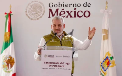 Comienza rehabilitación de 3 plantas tratadoras para sanear el lago de Pátzcuaro