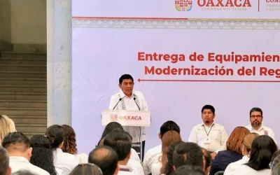 Modernizan equipo en registro civil de Oaxaca