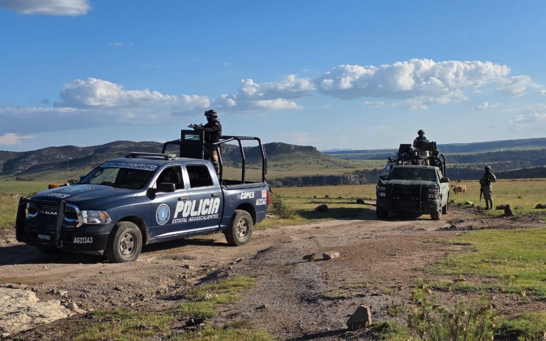 Operativos refuerzan seguridad en comunidades y zonas rurales en Aguascalientes
