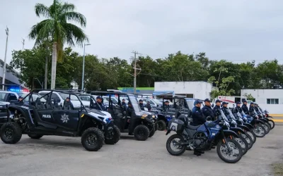 Cozumel fortalece seguridad con nuevos vehículos y equipo para la policía municipal