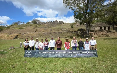 Recuperan zona arqueológica, Ciudad de Conocimiento Toniná, en Ocosingo