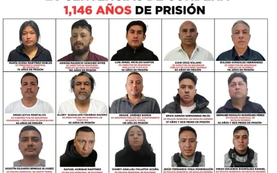 Operación “Enjambre” acumula más de mil años de prisión contra red criminal infiltrada en el Edomex