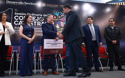 Hidalgo fortalece la modernización catastral; entregan equipo y cartografía a municipios