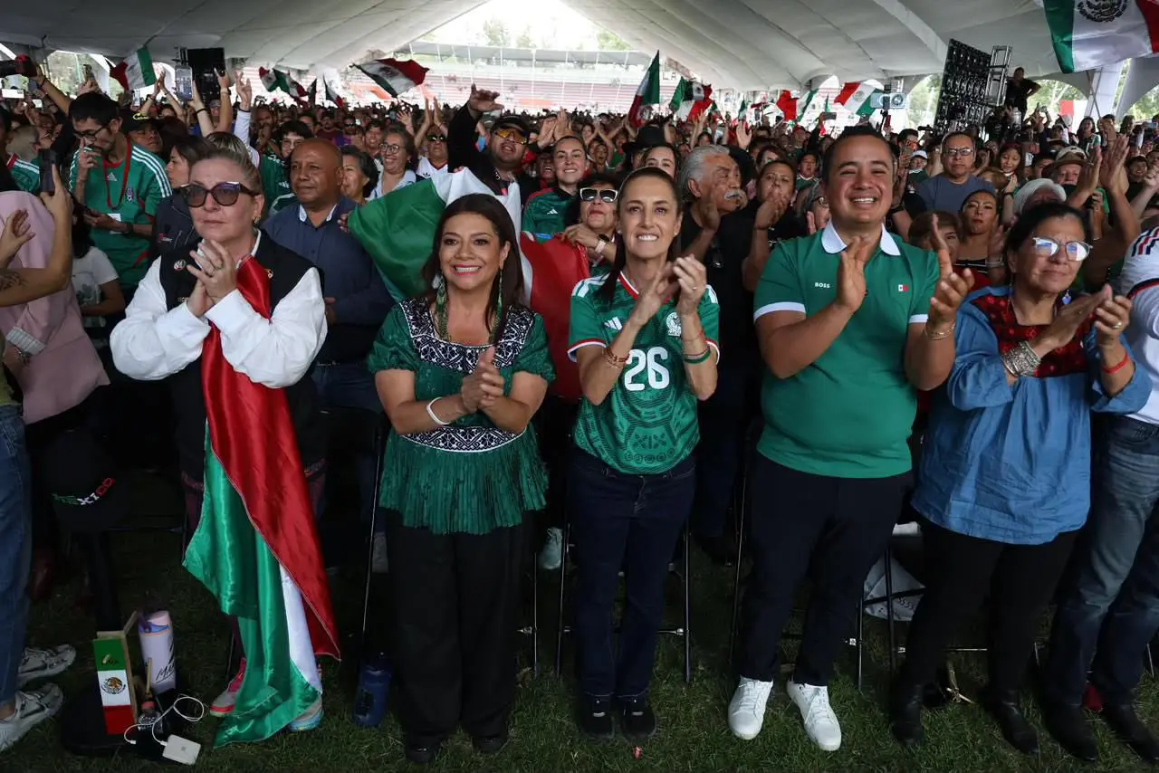 Sheinbaum y Brugada siguen la inauguración del Mundial 2026 desde la GAM
