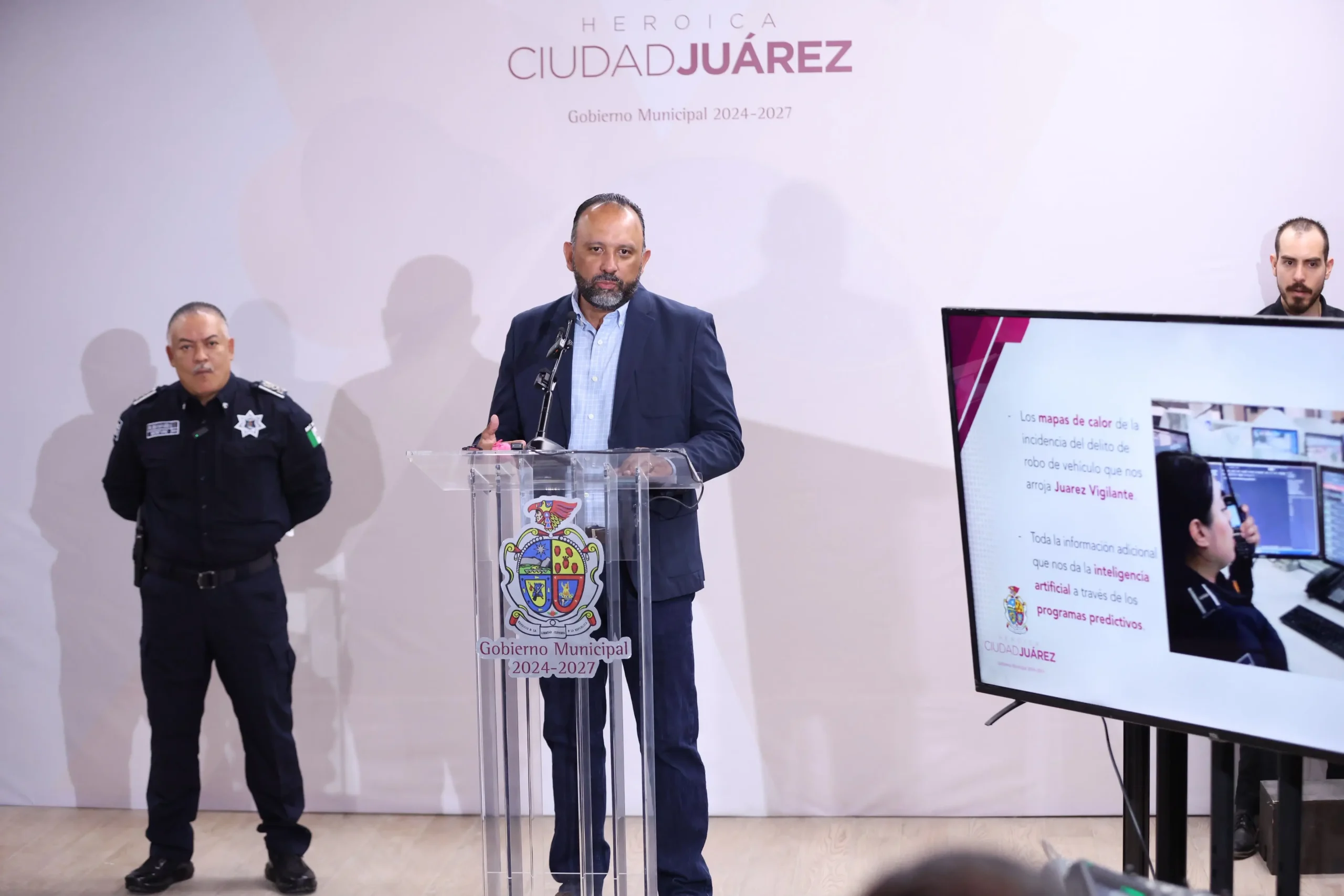 Ciudad Juárez reduce 76% el robo de vehículos con estrategia apoyada en tecnología
