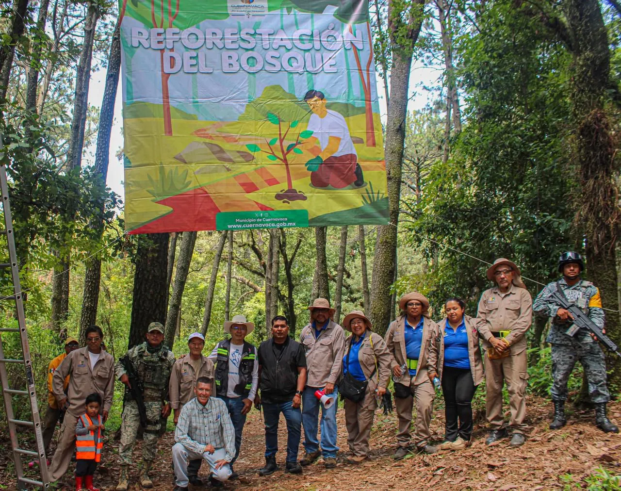 Cuernavaca inicia reforestación de bosques con la plantación de mil 700 árboles