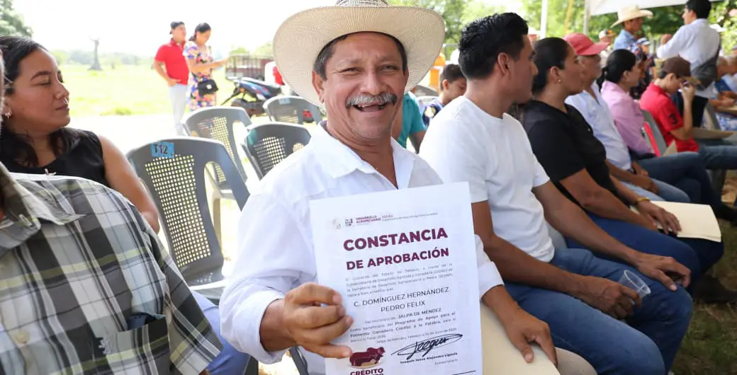 Jalpa de Méndez expone primeros resultados de la iniciativa “Crédito Ganadero a la Palabra”
