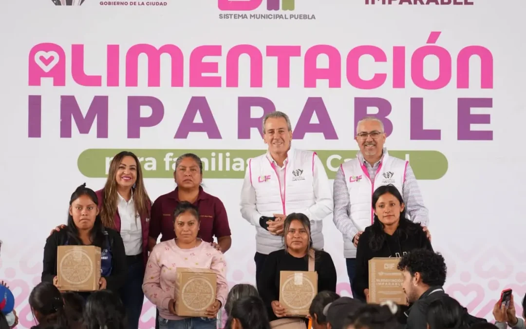San Andrés Azumiatla recibe 3 mil despensas para familias vulnerables