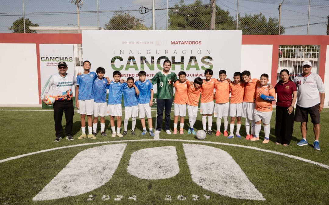 Matamoros rehabilita espacios deportivos con programa “Mundial Social”