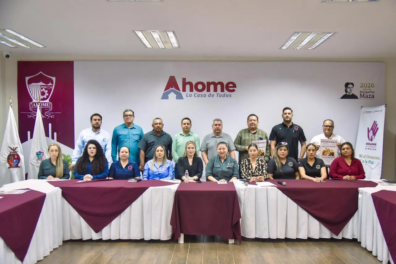 Anuncia Ahome próxima campaña de desarme voluntario; capacitan a personal para fortalecer la atención ciudadana