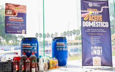 En Nuevo León, suma campaña “Al Drenaje No” 900 litros de aceite doméstico a casi dos meses de su arranque