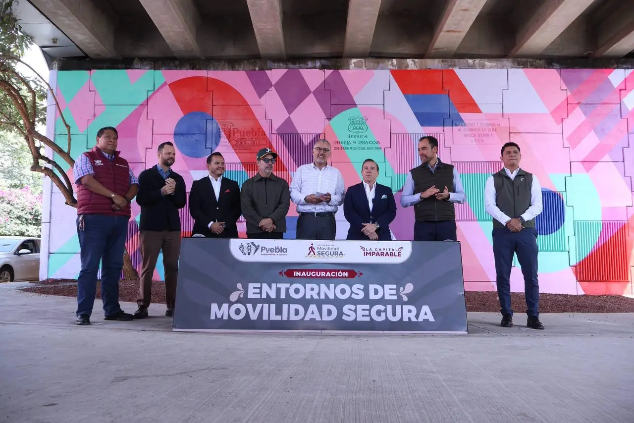 Puebla moderniza cruces con más siniestros viales mediante Entornos de Movilidad Segura