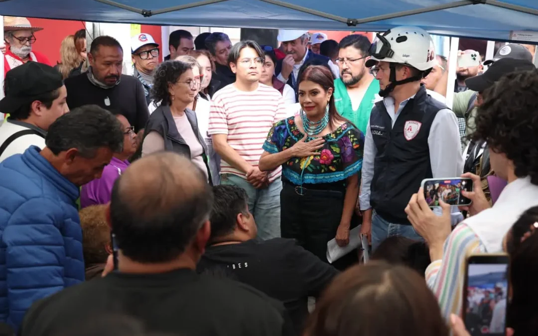 Gobierno de CDMX y Álvaro Obregón anuncian apoyos tras explosión en Minas de Cristo