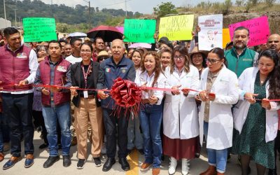 Nicolás Romero pavimenta acceso al Hospital Juan Aldama