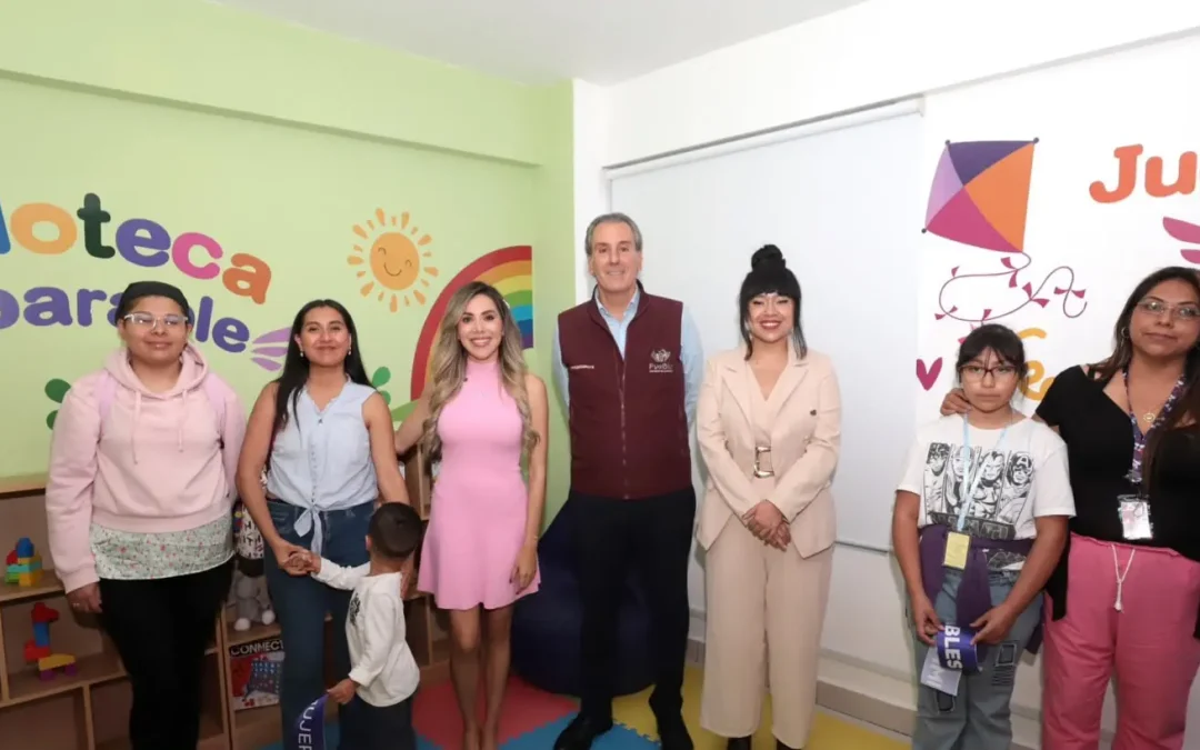 Ciudad de Puebla abre ludoteca y sala de lactancia para reducir barreras de cuidado para mujeres