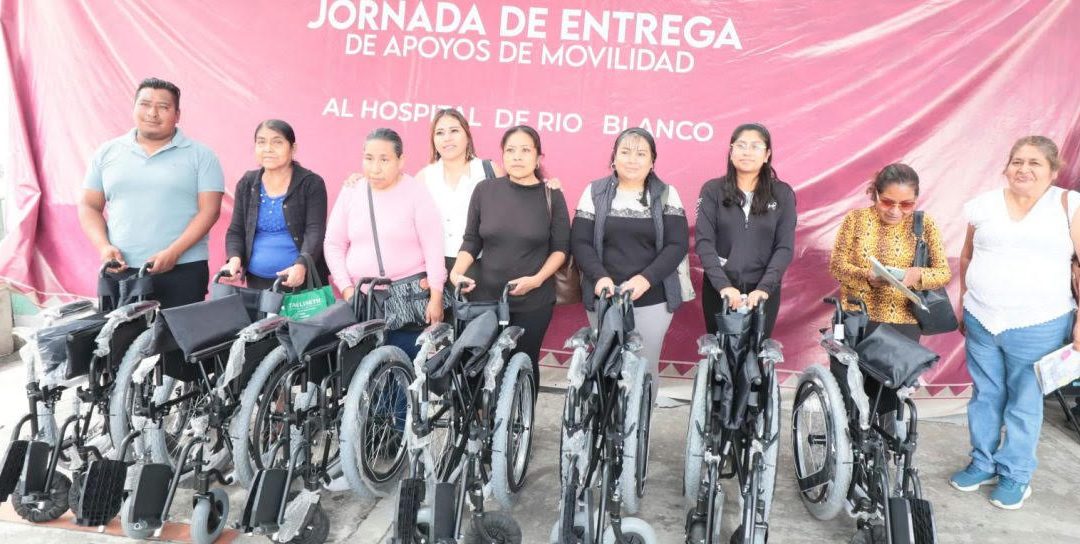 Entregan 126 apoyos de movilidad en el Río Blanco