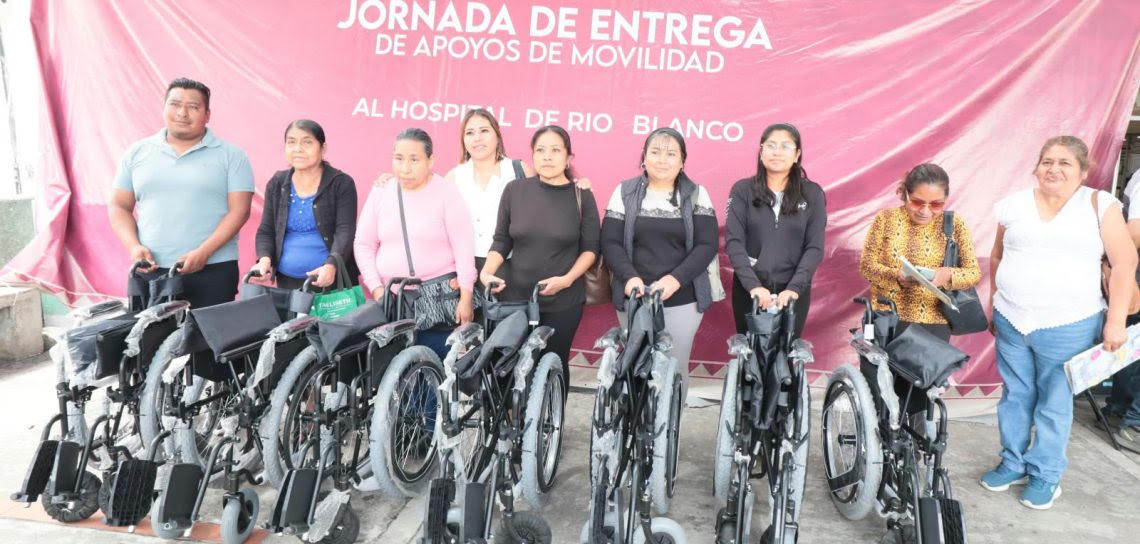 Entregan 126 apoyos de movilidad en el Río Blanco